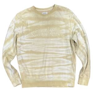 Saturdays NYC Bowery Miller Standard Embroidered Goldenrod Sweatshirt
